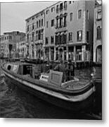 Venice Transport Boat Metal Print
