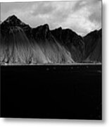 Vestrahorn Panoramic - Hofn, Iceland Metal Print