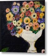 Vibrant Vase Metal Print