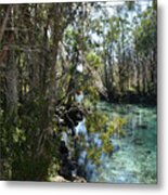 View Of Three Sisters Springs Metal Print