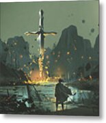 Village Of The Broken Sword Metal Print