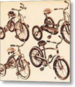 Vintage Catalog Toys Bicycles Metal Print