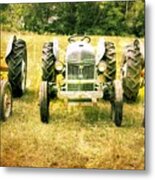 Vintage Ford Tractors Metal Print