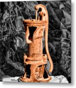Vintage Hand Water Pump Metal Print