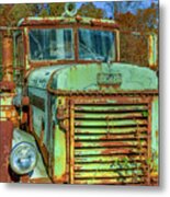Vintage Peterbilt Truck Metal Print