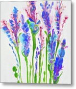 Violet Flowers Metal Print