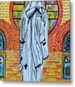 Virgin Mary Statue Metal Print