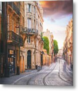 Vital Carles Street Bordeaux France Metal Print