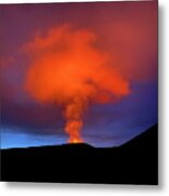Volcano Cloud Metal Print