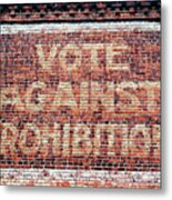 Vote Against Prohibition Ii In Baltimore Metal Print