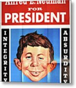 Vote For Alfred E. Neuman Metal Print