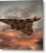 Vulcan Bomber Sunset Metal Print