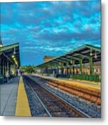 Waiting For The Train Metal Print