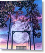 Waiting For You In The Moonlight At Nightfall Metal Print