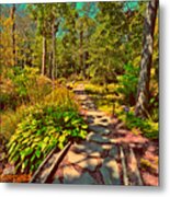 Walk With Mother Nature Metal Print