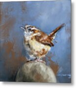 Wallace The Wren Metal Print