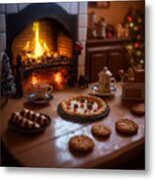 Warm By The Fire Metal Print