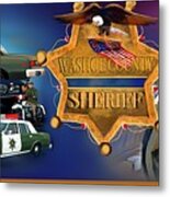 Washoe Sheriff Art Metal Print