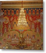 Wat Hua Lamphong Phra Ubosot Principal Buddha Image Dthb0940a Metal Print