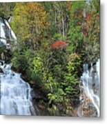 Waterfall - Anna Ruby Falls, Georgia Metal Print