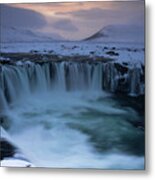 North Of Eden - Godafoss Waterfall, Iceland Metal Print