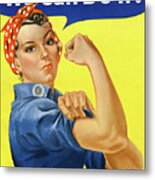 We Can Do It Rosie The Riveter Poster Metal Print
