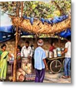 Weekday Market Metal Print