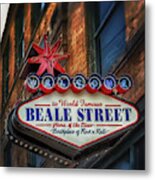 Welcome To Beale Street Metal Print
