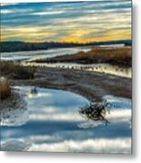 Where The River Bends Metal Print