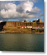 Whitby East Cliff Metal Print