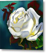 White Rose Metal Print