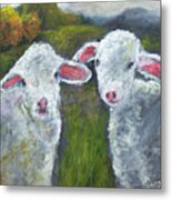 White Sheep Metal Print