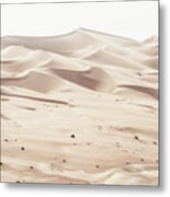 Wild Sand Dunes - Desert Linen Metal Print