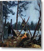 Wilderness Painting N49 Metal Print