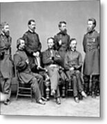 William Sherman And His Generals - Civil War - Circa 1864 Metal Print