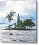 Wind-blown Maui Coast Near Hana Metal Print