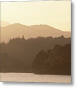Windermere Lake Sunset Lake District Metal Print