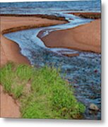 Winding Out To Sea Metal Print