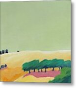 Windy Hill, Green Sky Metal Print