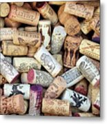 Wine And Champagne Corks Metal Print