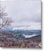 Winter And Spring Collide In Vermont Metal Print