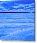 Winter Dawn On Portage Lake Metal Print