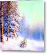 Winter Snow Beauty Metal Print