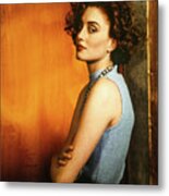 Woman In The Window 1987 Metal Print