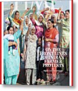 Women And The Pandemic - India Farmers Metal Print