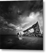 Wreck Of The Peter Iredale Metal Print