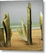 Ww2 Normandy Beach Metal Print