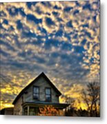 X Files House Metal Print