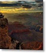 Yavapai Point Sunset, Grand Canyon Metal Print