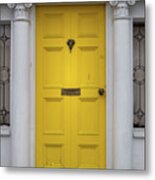 Yellow Door Architecture - Dublin Metal Print